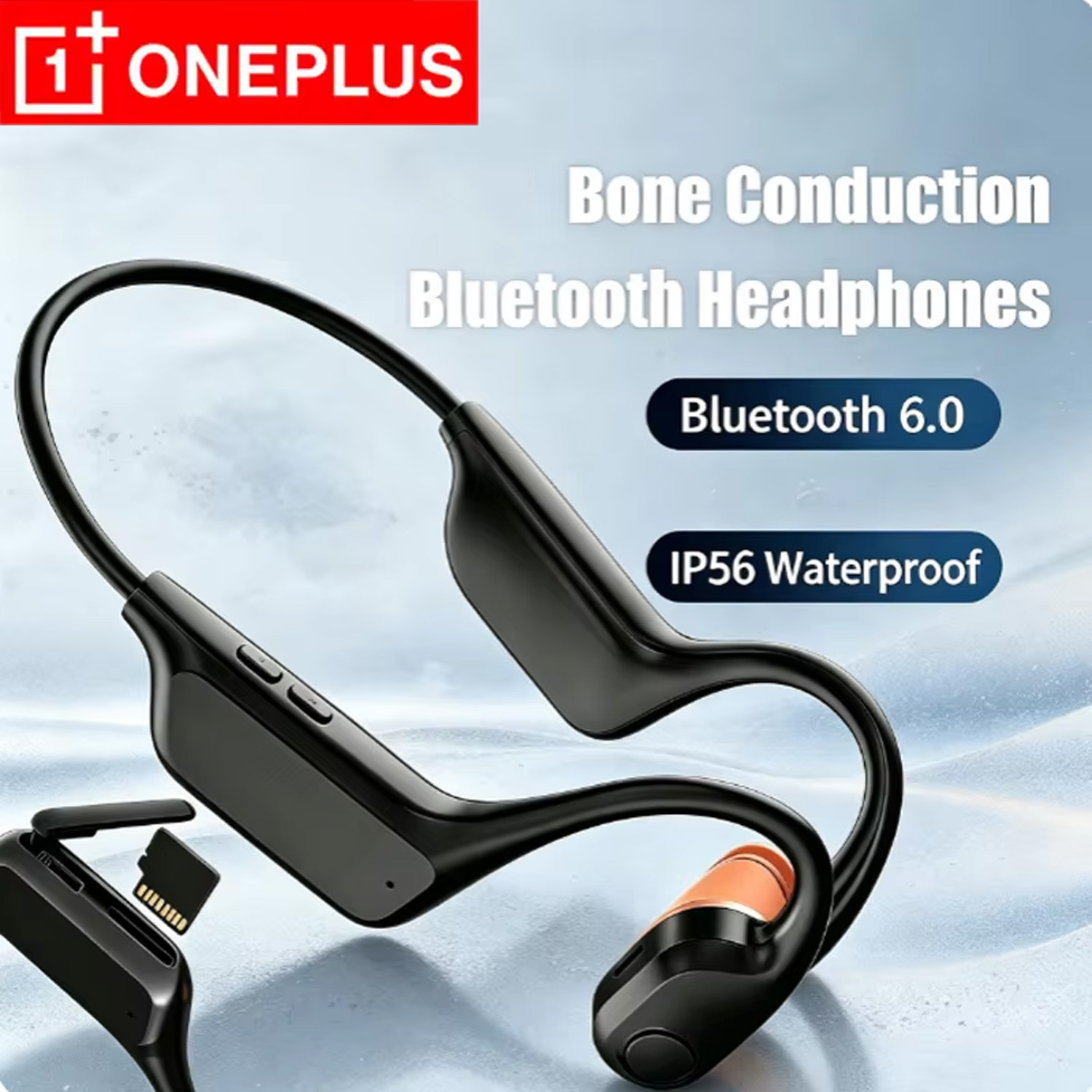 Bone Conduction Running Headphones - OnePlus Açık Kulak Tipi Kemik İletimli