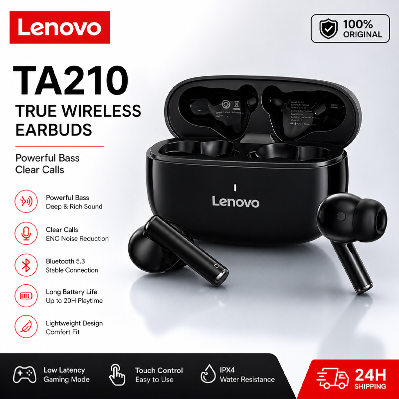 Lenovo TA210 Bluetooth Kablosu - Anc Wireless Over Ear Headphones incelemesi ve fiyatı